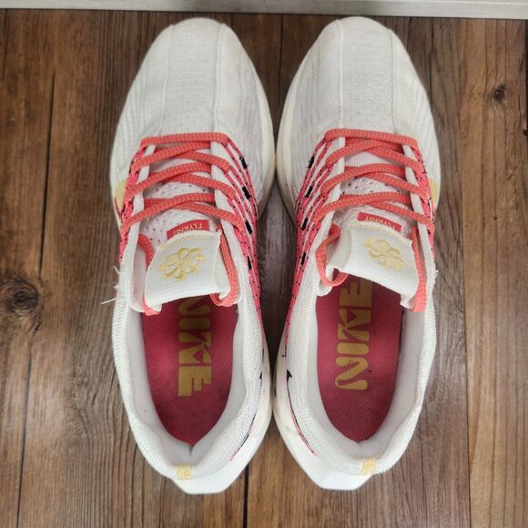 Nike Pegasus Turbo Next Nature Womens Sz 10 White Pink Running Shoes DM3414-100 - Picture 6 of 9